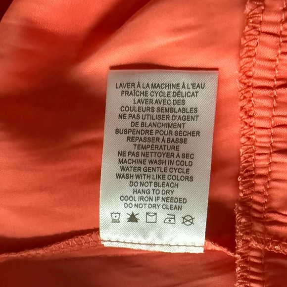 Joie Vibrant Coral-Orange Sleeveless Tiered Dress Size M - Picture 6 of 8